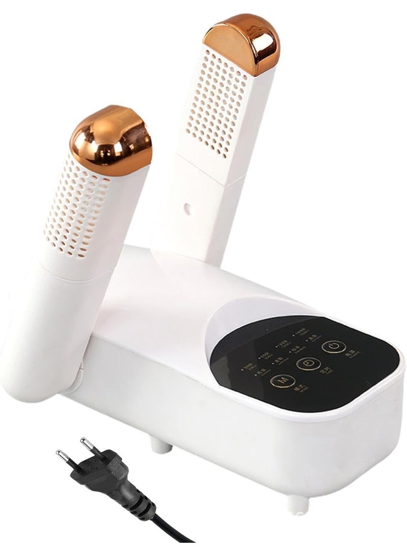 Electric Shoe Dryer Machine with Intelligent Timer - 360° Constant Temperature Fast Heating Boot Warmer - Portable Foldable Deodorizer & Dehumidifier for Sneakers, Boots, Socks & Slippers - Antibacterial Odor Removal Device 220V - Image 2